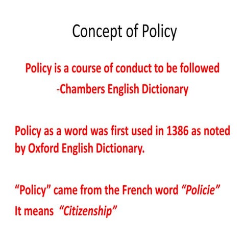 Define policy | PPTX