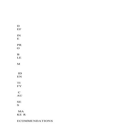 Define problem    identi