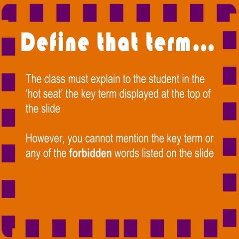 Taboo game-Macro Objectives