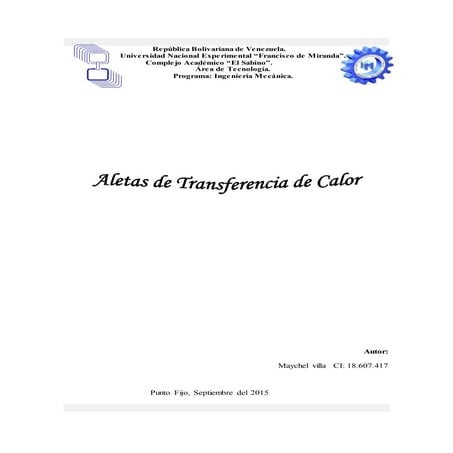 Definición de aleta