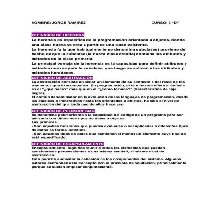 Definición de herencia            la