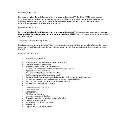 Definición de tic´s by don pila