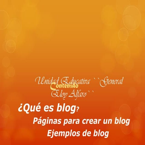 Estructura de un blog | PPT