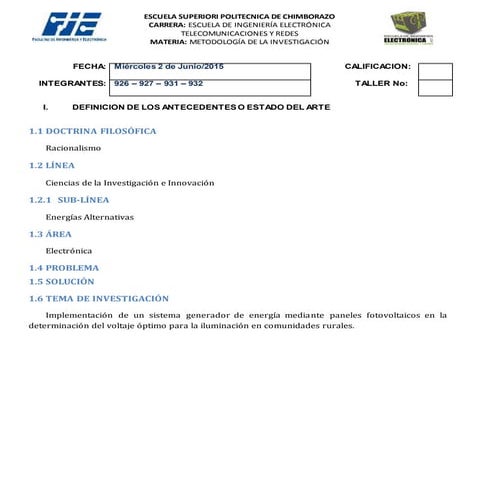 Definicion de los antecedentes