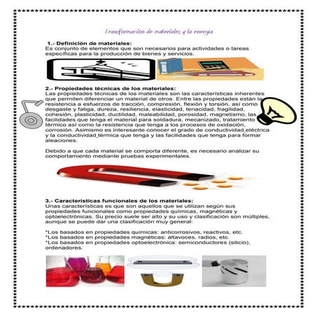 Definicion de materiales