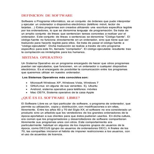 Definicion de software