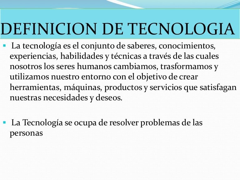 Resultado de imagen para tecnologia definicion