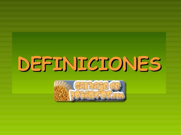 Definiciones