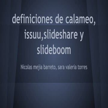 calameo issuu slideshare slideboom