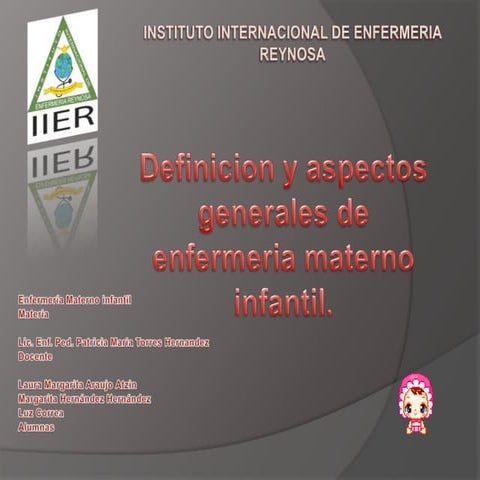 Definicion materno infantil