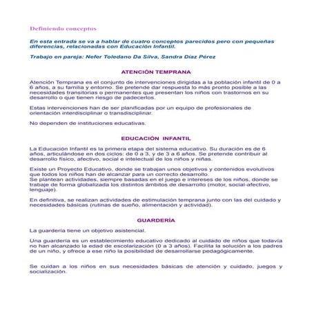 Definiendo conceptos del blog