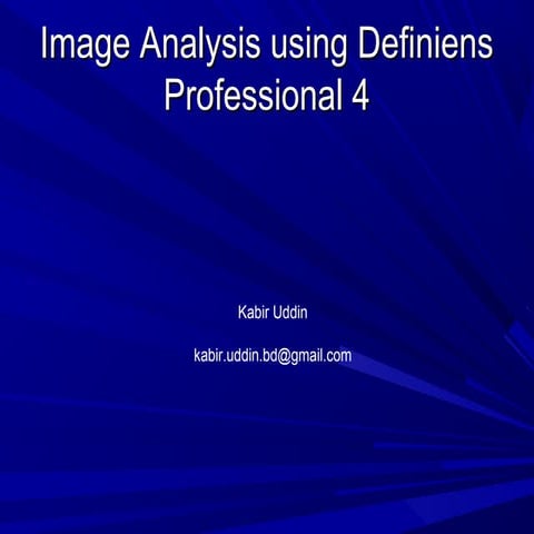 Image Analysis using Definiens Professional 4