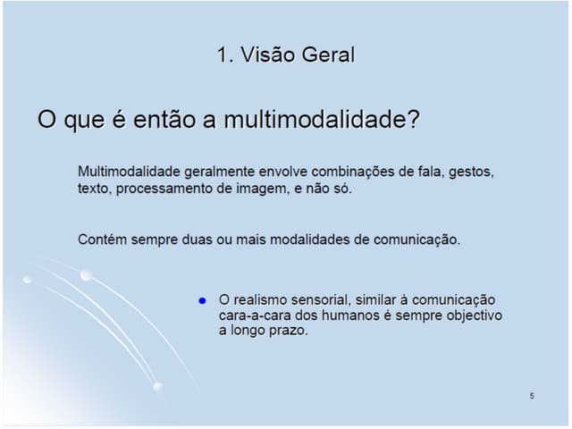 Definindo a multimodalidade | PPT
