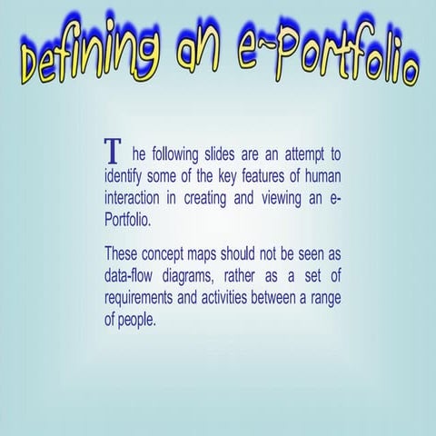 ePortfolio usability