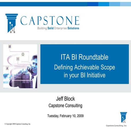 Defining Achievable Scope for your BI Initiative
