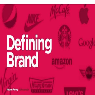 Defining brand