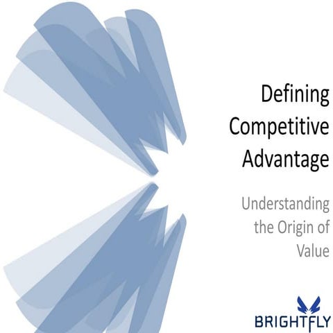 Defining Competitive Advantage