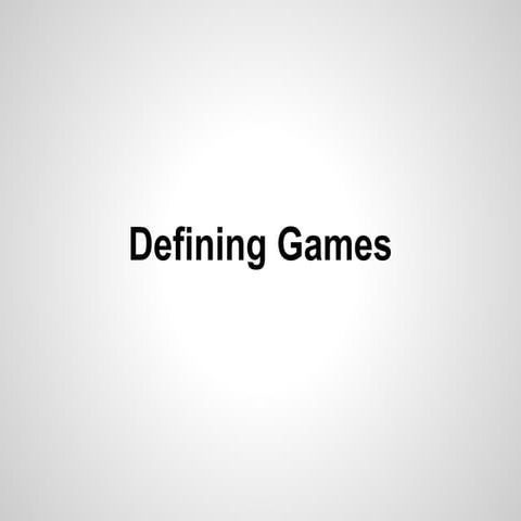 Defining games   feedback