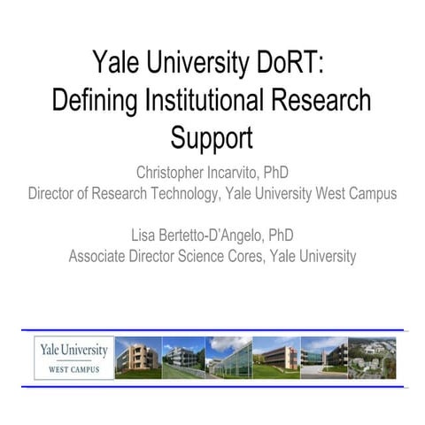 Defining institutional research support