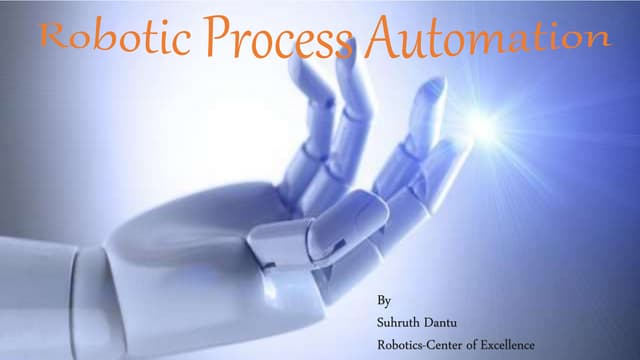 Defining robotic process automation