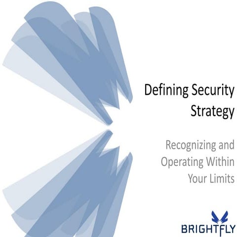 Defining Security Strategy