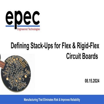 Defining Stack-Ups for Flex & Rigid-Flex Circuit Boards