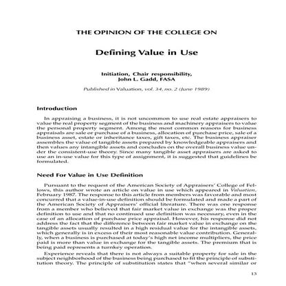 Principles of Valuation | PPTX