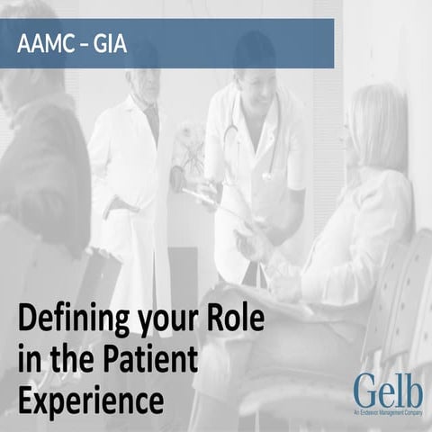 Defining your role in patient experience   aamc-gia presesentation