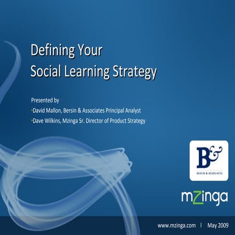 Defining Your Social Learning Strategy