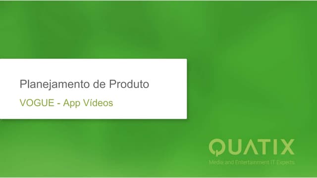 Definição do produto vogue videos