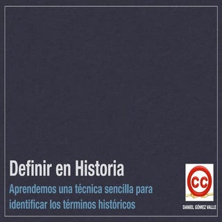 Definir en historia