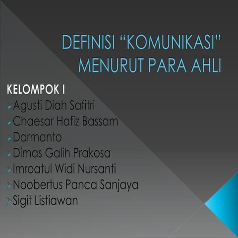Definisi Komunikasi Menurut Pakar Komunikasi