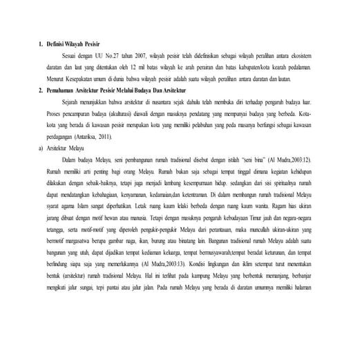 Definisi wilayah pesisir