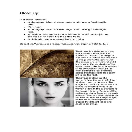 Photgraphy analysis 2 | PPTX