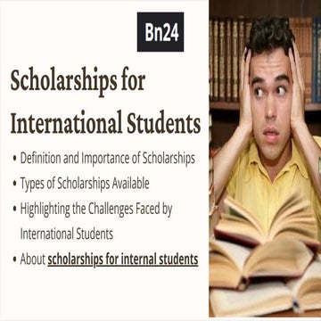 Learn About The Scholarship For International Students | PDF
