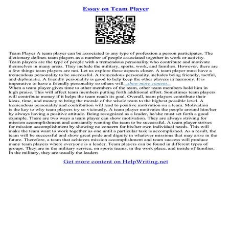 Definition Example Essay