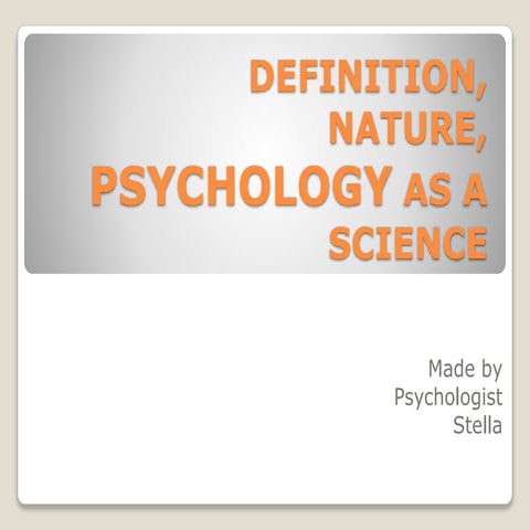 Introduction to Psychology
