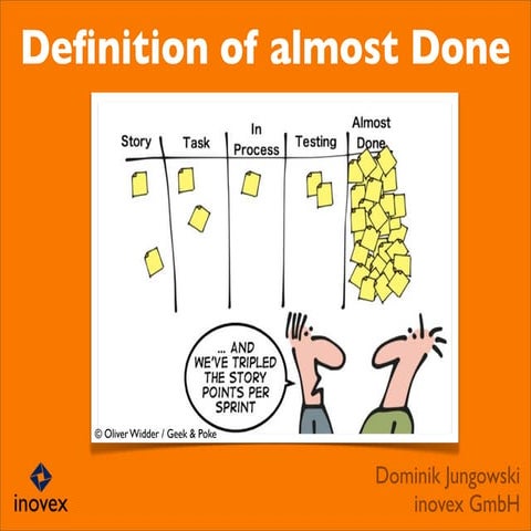 Definition of almost done