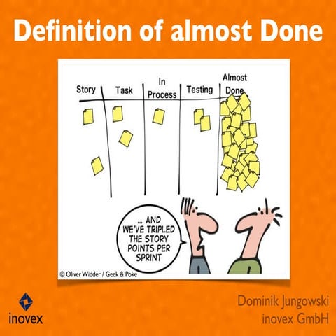 Definition of almost done