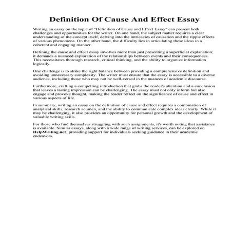 Definition Of Cause And Effect Essay.pdf