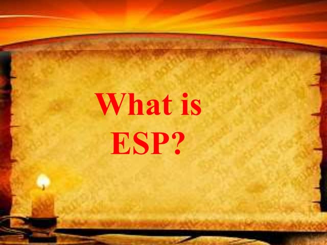 Definition of esp