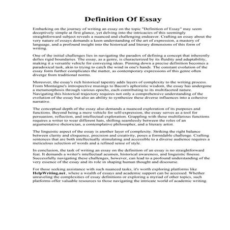Examples Of Visual Analysis Essays | PDF