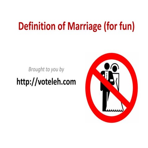 AMUSING COMMENTS ABOUT MARRIAGE | PPT