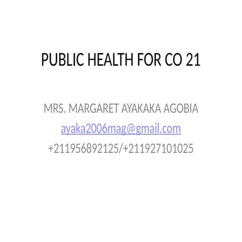 definition of public health.pptx for public health | PPTX