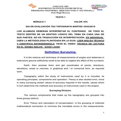 Definition of Surveying