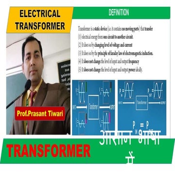 Definition of Transformer|Working principle of transformer |Day 1|Basic elect...