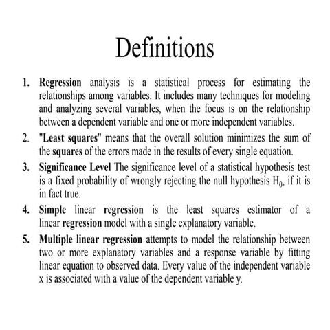 Definitions of Econometric 