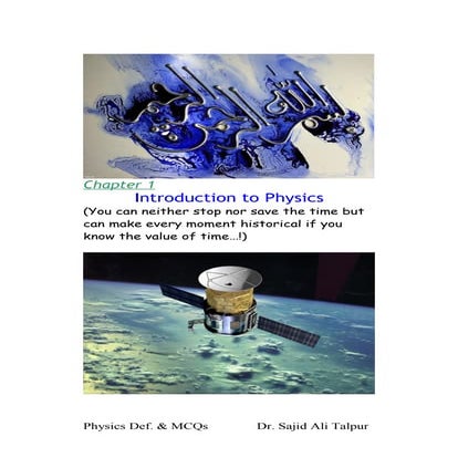 Definitions and mcqs of matric (10th class) physics