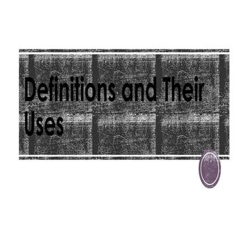Methods of Definition | PPTX