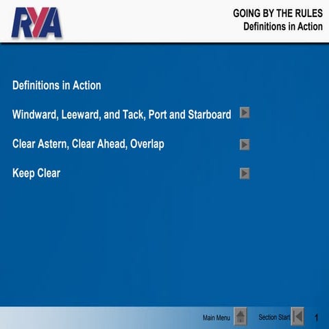 Going by the Rules - Definitions in action